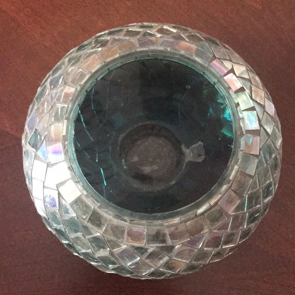 Handcrafted blue glass decor - Picture 2 of 3